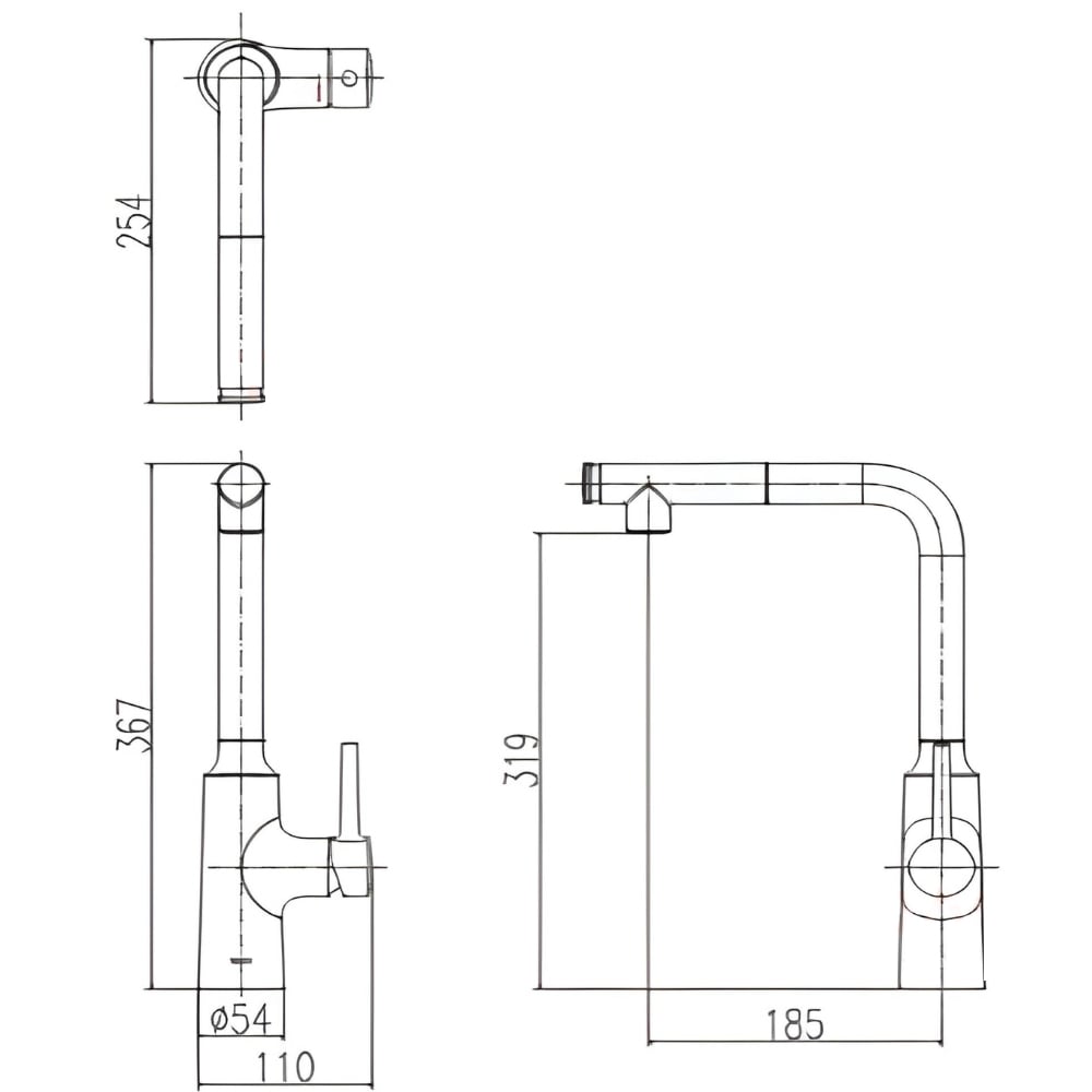 vòi bếp nóng lạnh INAX SFV 907SX rút dây - Bùi Minh