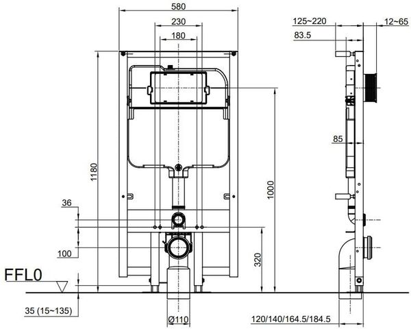 Két Nước Âm Tường TOTO WH172A Bùi Minh