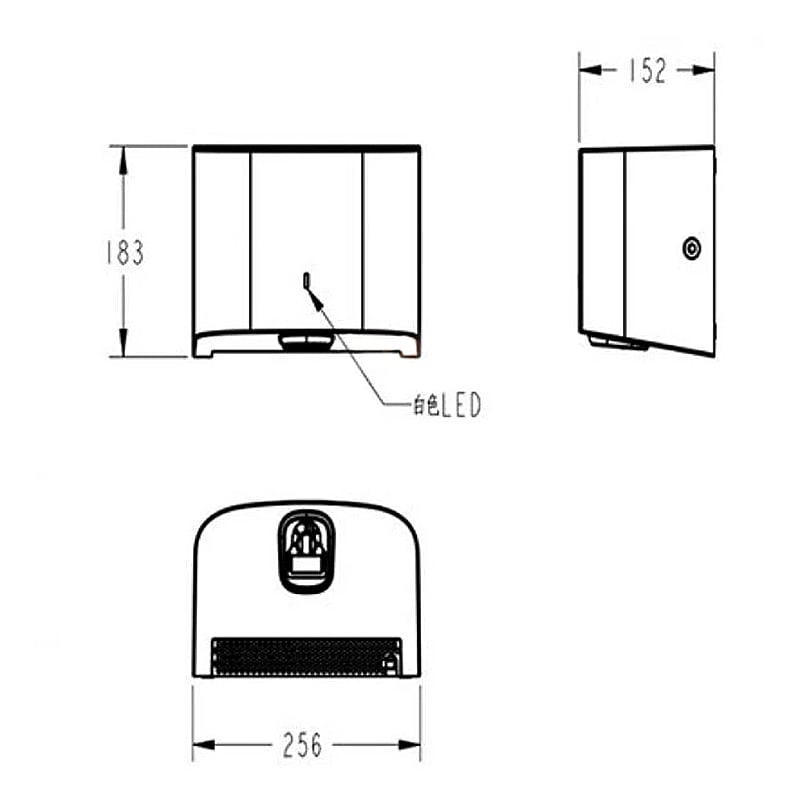 Bản vẽ Máy sấy tay American Standard 1072669990