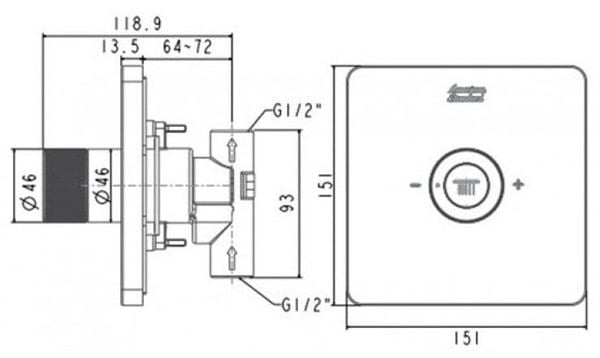 Nút điều chỉnh bát sen American Standard FFAS0926BHG - Bùi Minh