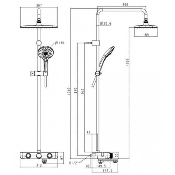 Sen Cây Nhiệt Độ American Standard WF-4956MB - Bùi Minh