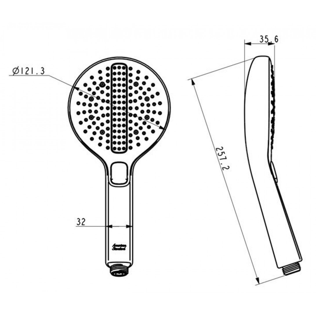 Bản vẽ Tay sen American Standard 1030990001 - Bùi Minh