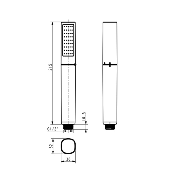 Bản vẽ tay sen duostix American Standard WF-S507 - Bùi Minh