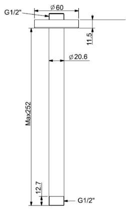 Thanh Nối Đầu Sen American Standard FFAS9908CS - Bùi Minh