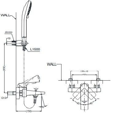 Bộ sen tắm nóng lạnh Toto TVSM110RUR/DGH108ZR - Bùi Minh