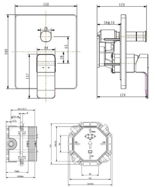 Van điều chỉnh nóng lạnh American Standard WF-1321BHG âm tường - Bùi Minh