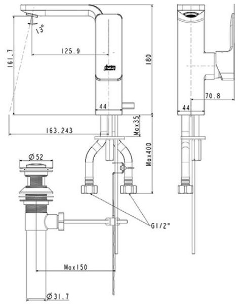 Vòi lavabo American Standart WF-1305BHG - Bùi Minh