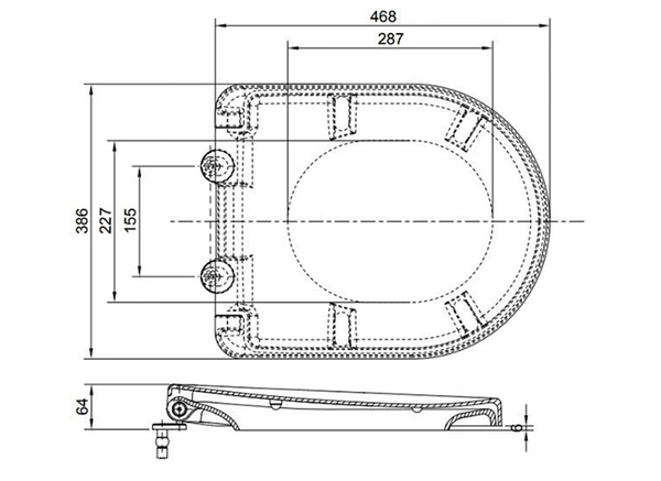 Nắp bồn cầu TOTO TC384CVK Bùi Minh