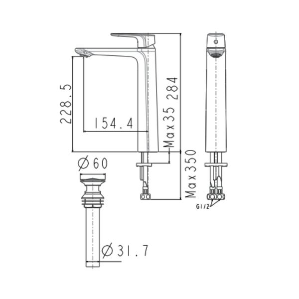 Vòi lavabo nóng lạnh American Standard WF-1702CS - Bùi Minh
