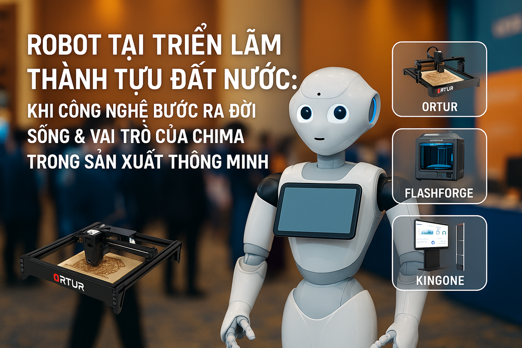 Robot tại Triển lãm Thành tựu Đất nước: Khi công nghệ bước ra đời sống & vai trò của Chima trong sản xuất thông minh