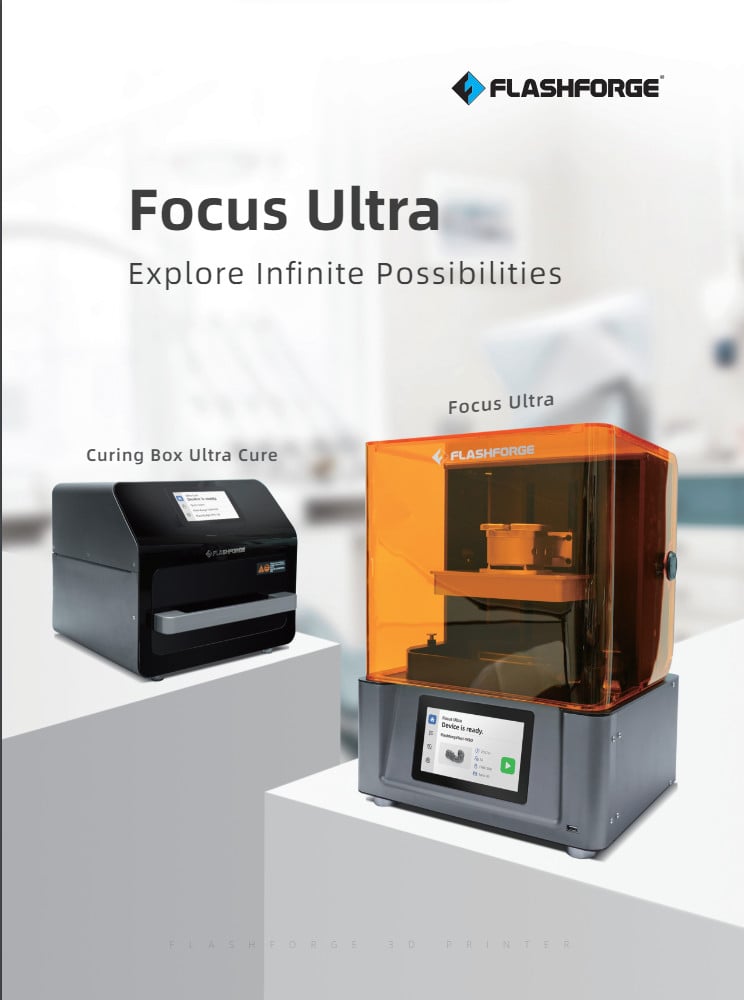 Máy in 3D Flashforge Focus Ultra: Đột phá công nghệ cho ngành nha khoa