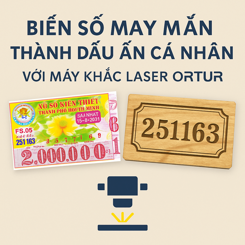 Biến Số May Mắn Thành Dấu Ấn Cá Nhân Với Máy Khắc Laser Ortur