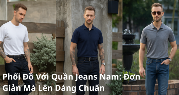 Phối Đồ Với Quần Jeans Nam: Đơn Giản Mà Lên Dáng Chuẩn