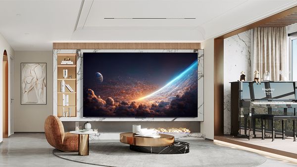 Chiếc TV COOCAA 100A5D với màn hình 100 inch siêu khổng lồ