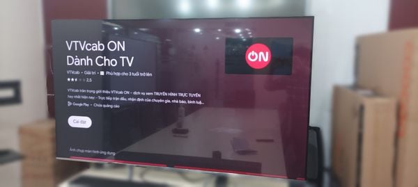 Nhấn Cài đặt để tải ứng dụng VTVcab ON