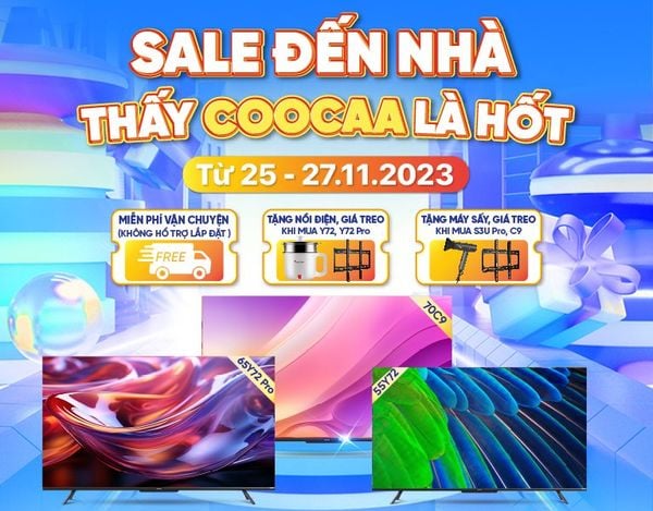 Sự kiện săn sale tivi COOCAA hấp dẫn nhất năm với những phần quà hấp dẫn