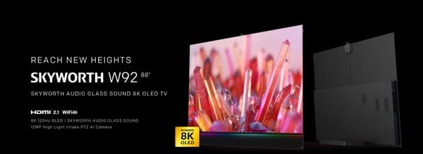 TV 8K OLED W92 88inch: Tác phẩm siêu mỏng đến từ tương lai