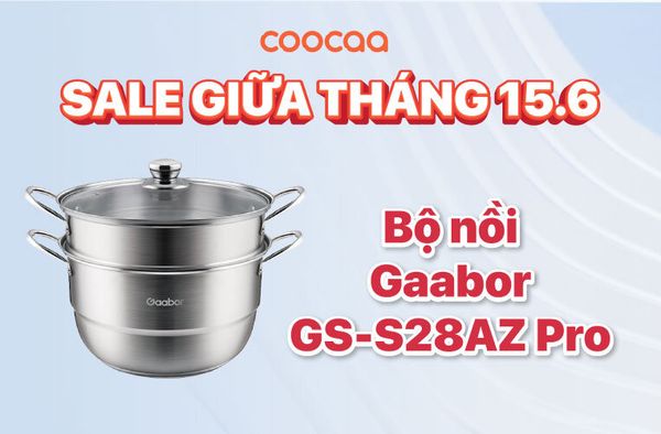 Bộ nồi hấp GS-S28AZ Pro Gaabor sử dụng với mọi loại bếp