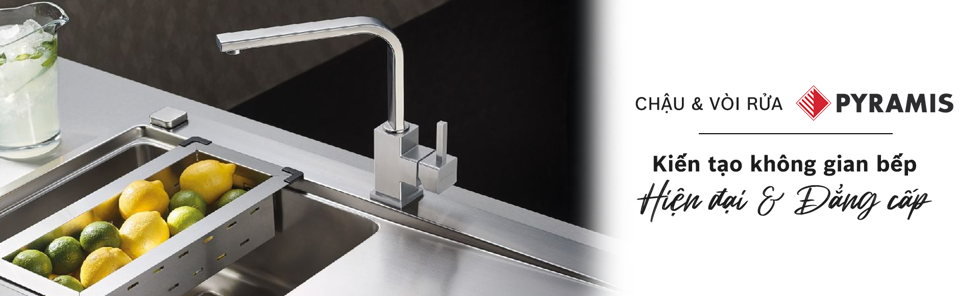 Chậu Vòi Rửa Bát Pyramis