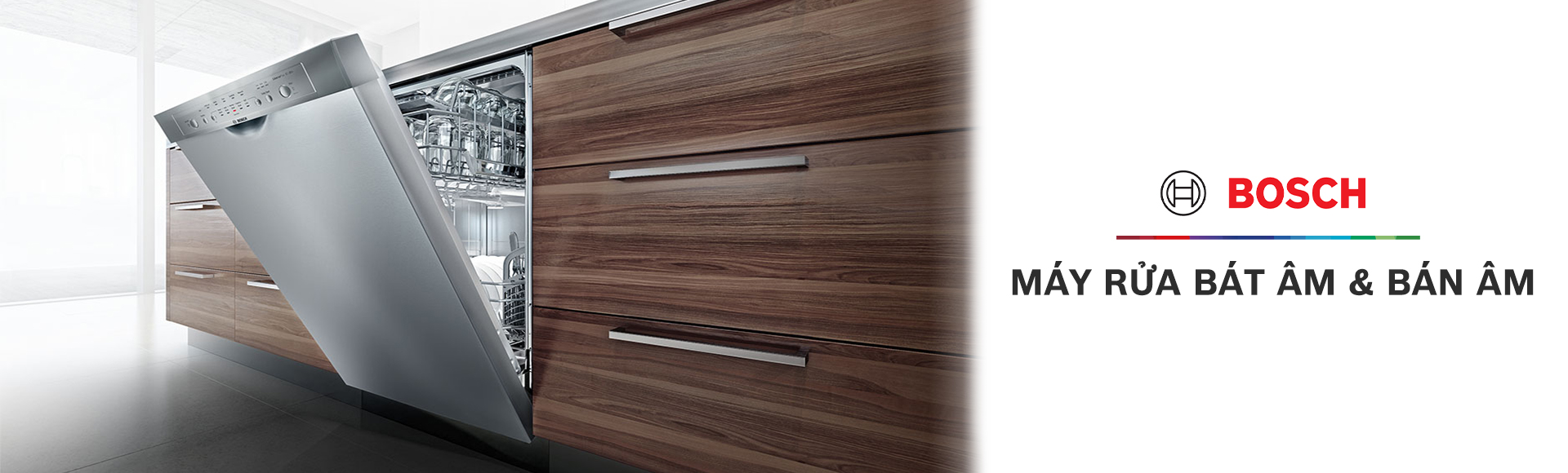 Máy rửa bát âm và bán âm
