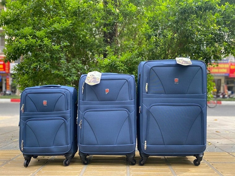Vali kéo vải Brother 1501 Xanh