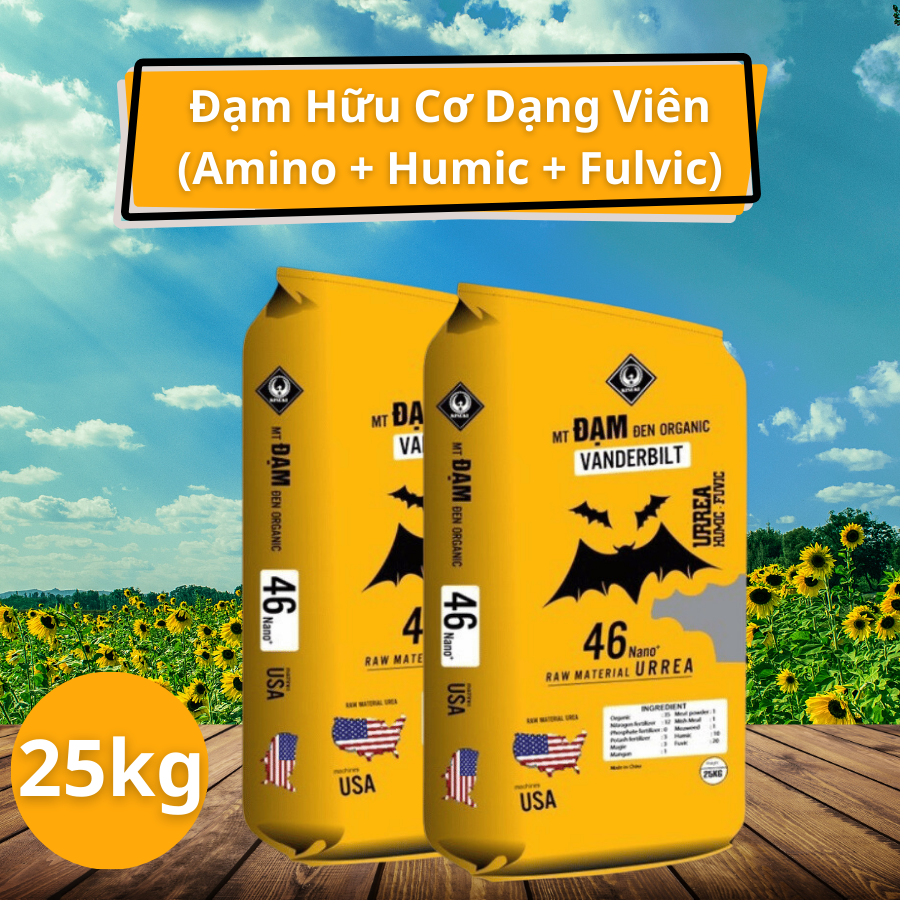 Phân Bón Đạm Hữu Cơ Dạng Viên (Amino + Humic + Fulvic) 12-0-1 – Giải Pháp Dinh Dưỡng Toàn Diện Cho Cây Trồng