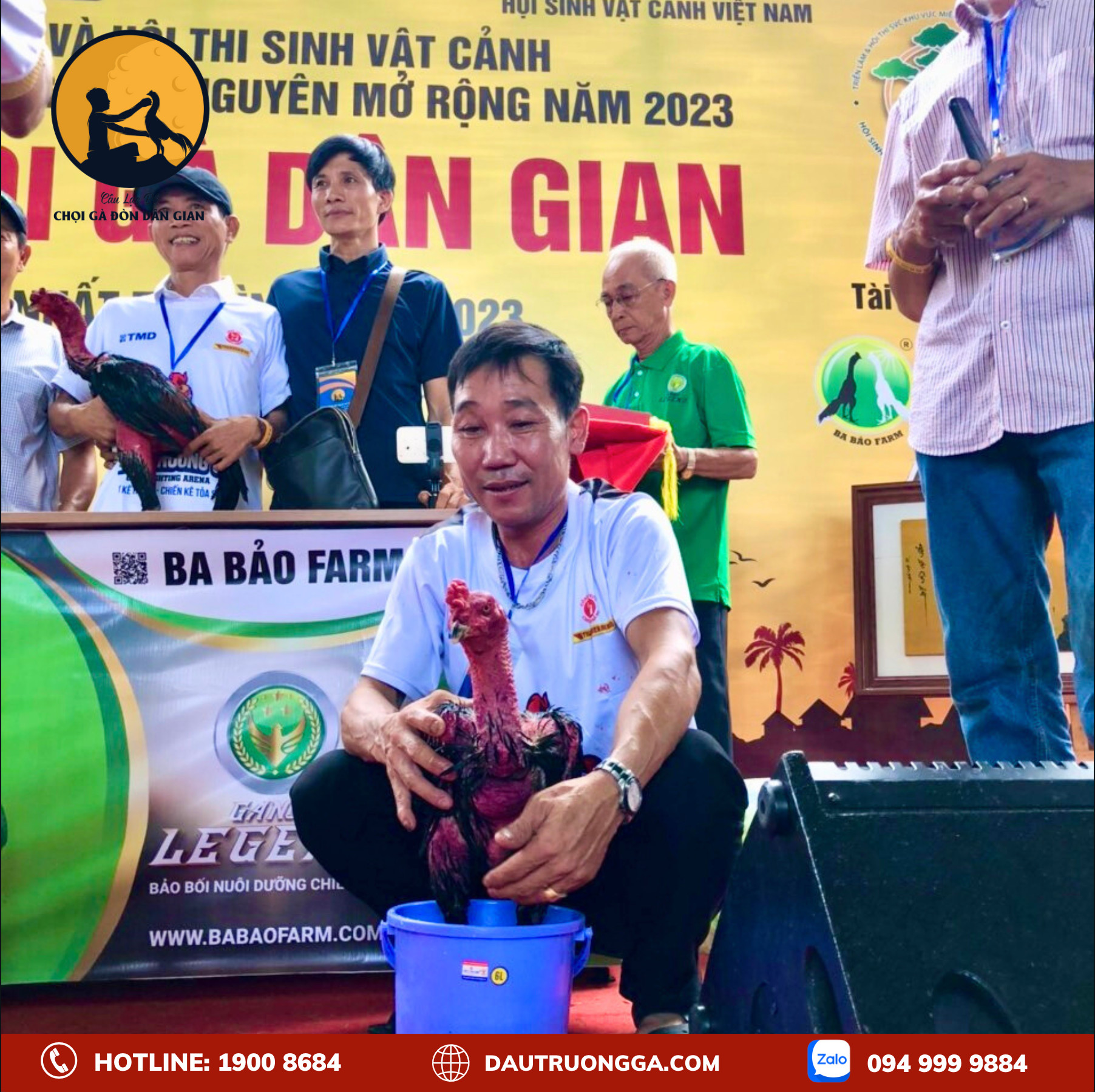 CHÚC MỪNG ANH PHONG - NGƯỜI DUY NHẤT ĐOẠT CÚP PHA LÊ TẠI HỘI CHỌI GÀ DÂN GIAN 2023