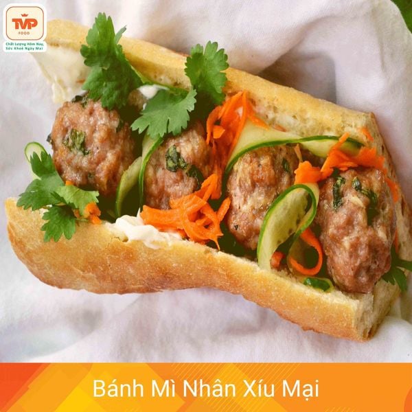 Bánh mì nhân xíu mại