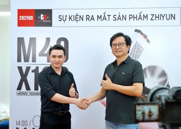 Zhiyun Molus X100 và Fiveray M40 được phân phối chính hãng tại Việt Nam