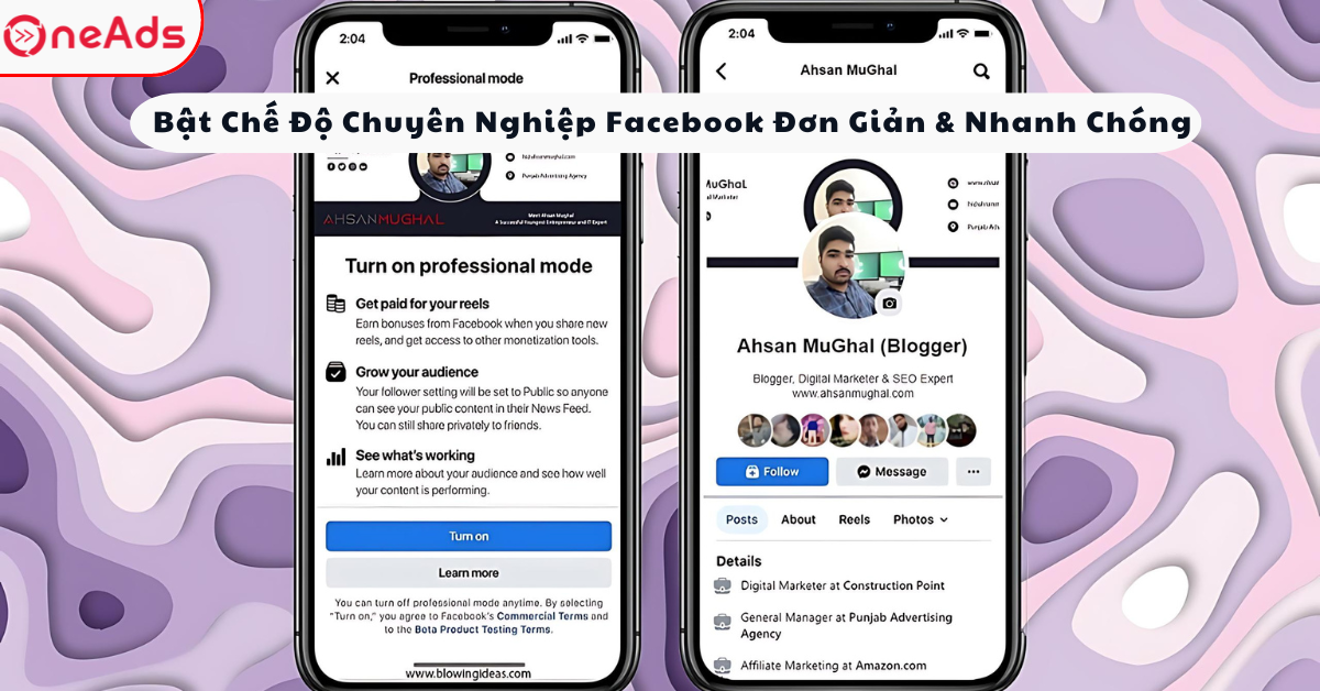 Bật Chế Độ Chuyên Nghiệp Facebook Đơn Giản & Nhanh Chóng