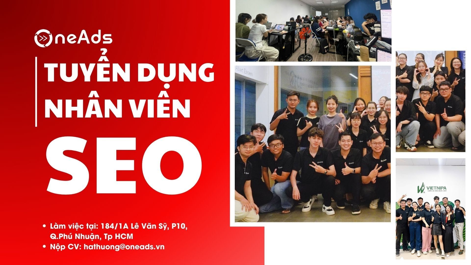 Tuyển Dụng Nhân Viên SEO [Phú Nhuận][Hồ Chí Minh]