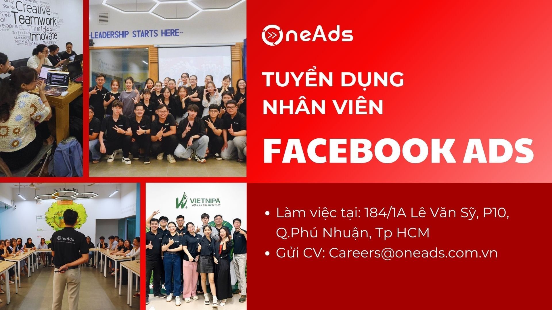 Tuyển Dụng Nhân Viên Quảng Cáo Facebook Ads [Phú Nhuận][Hồ Chí Minh]