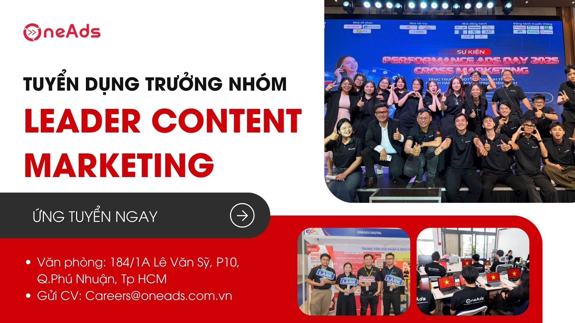 Tuyển Dụng Leader Content Marketing [Phú Nhuận][Hồ Chí Minh]