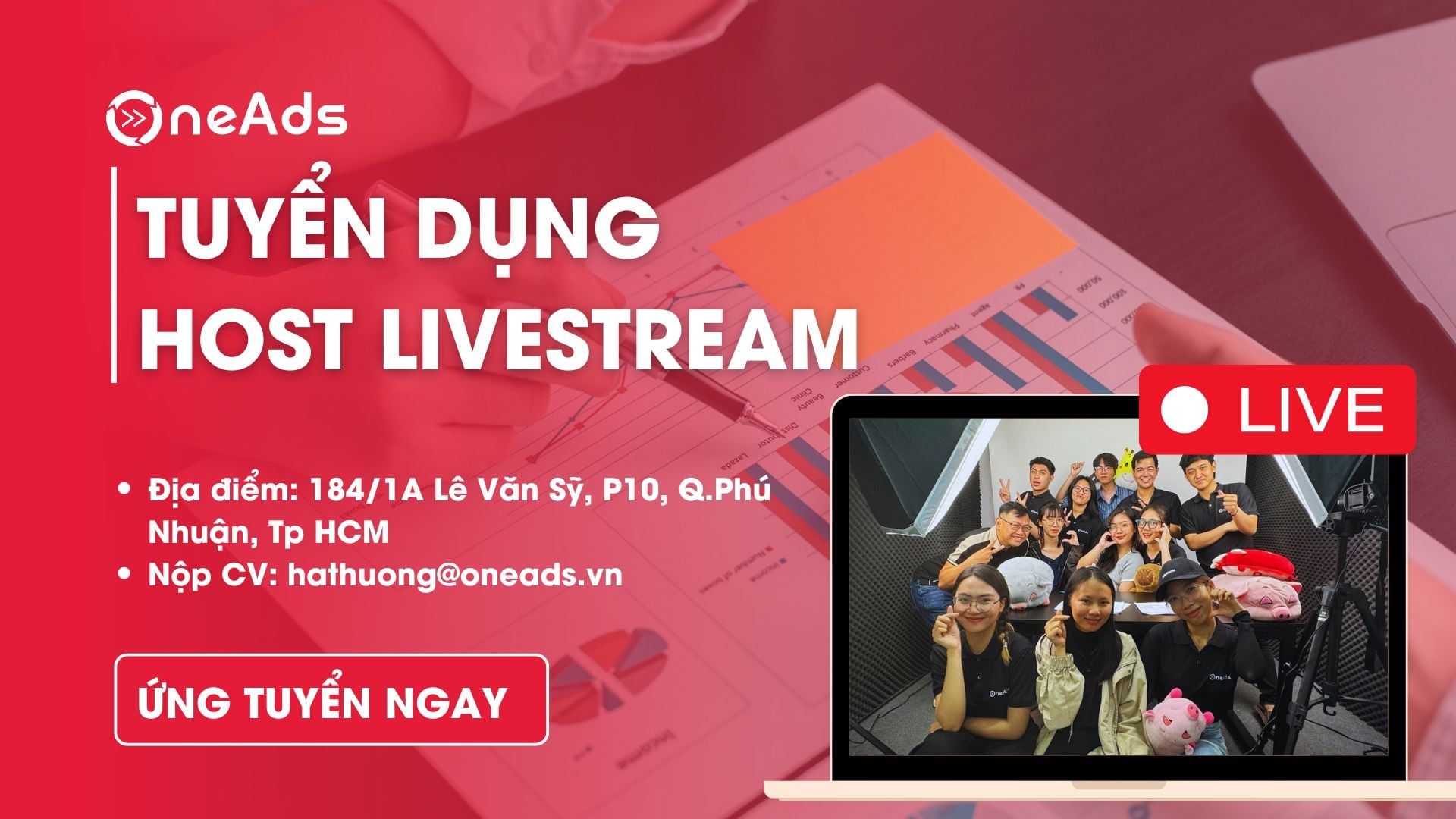 Tuyển Dụng Gấp Host Livestream [Phú Nhuận][Hồ Chí Minh]