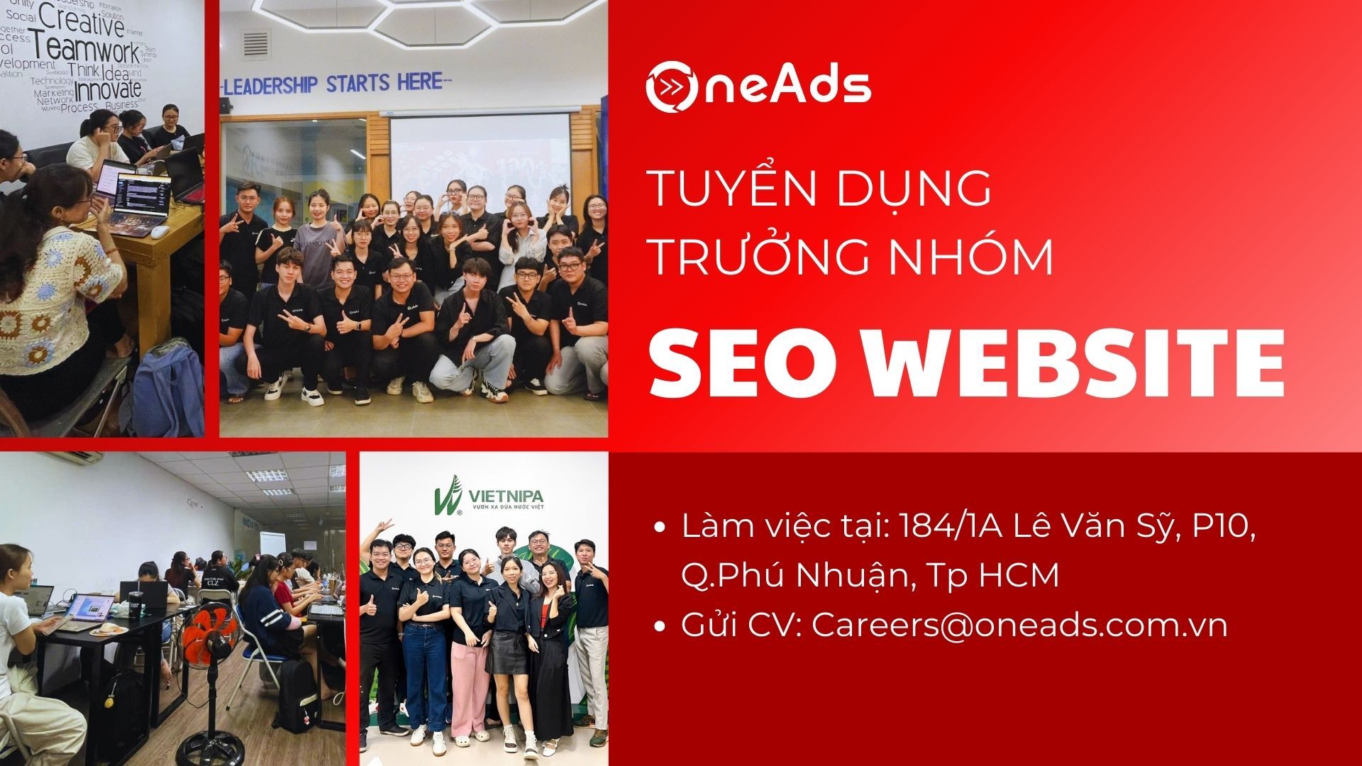 Tuyển Dụng SEO Leader [Phú Nhuận][Hồ Chí Minh]