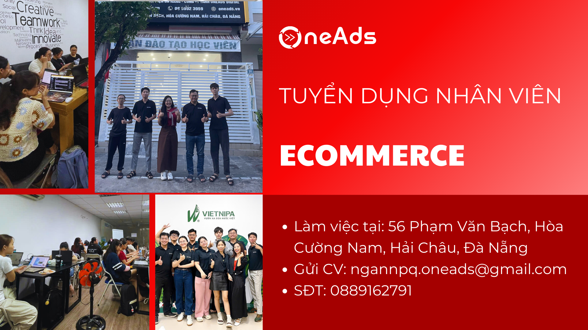 [Đà Nẵng] Tuyển Dụng Nhân viên Ecommerce [56 Phạm Văn Bạch, Hòa Cường Nam, Hải Châu]
