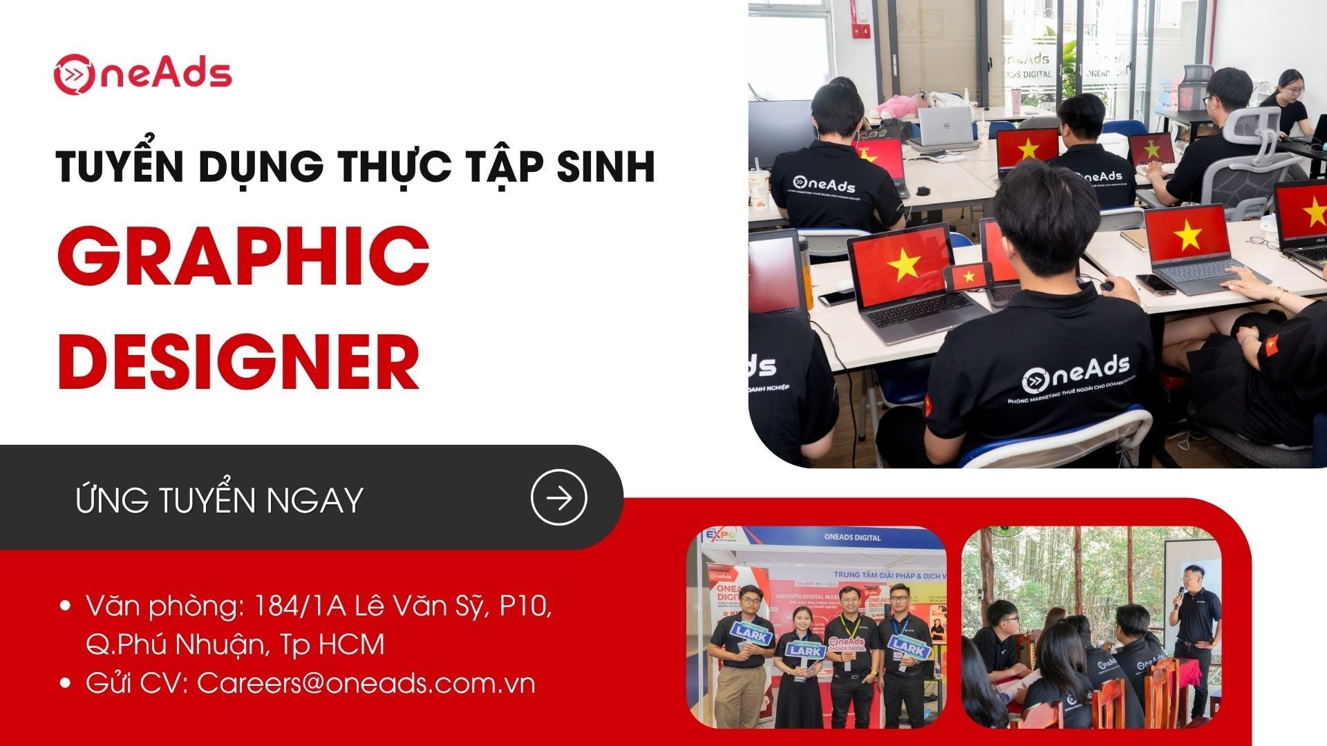 Tuyển Dụng Thực Tập Sinh Graphic Designer [Phú Nhuận][Hồ Chí Minh]