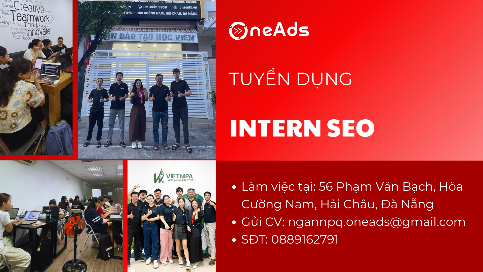 Tuyển Dụng Thực Tập Sinh Content Website [56 Phạm Văn Bạch, Hòa Cường Nam, Hải Châu][Đà Nẵng]