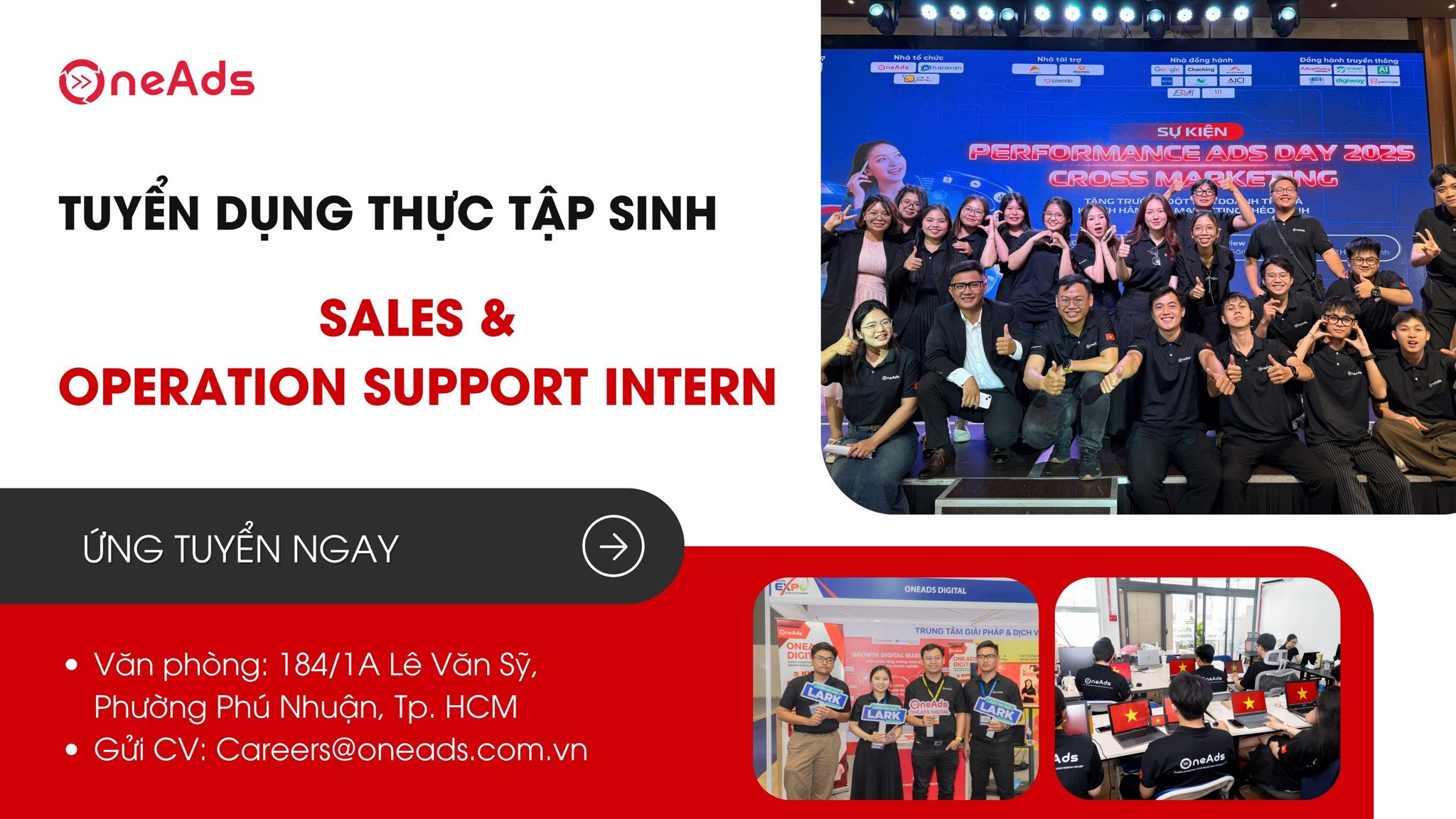 [HCM] TUYỂN DỤNG SALE & OPERATION SUPPORT INTERN
