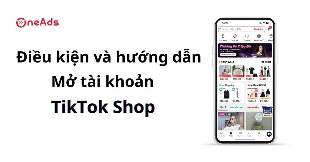 Tính năng đăng ký TikTok Shop
