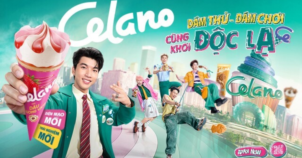 Ví dụ về Digital Marketing - Top các chiến dịch nổi bật trong năm 2024 - Celano trong chiến dịch “Dám thử dám chơi - Cùng khơi độc lạ”