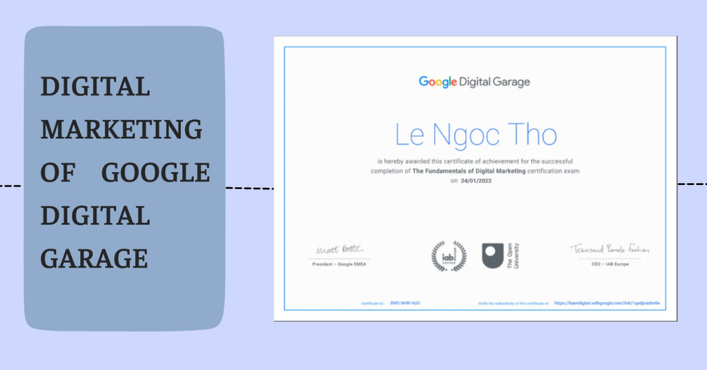 Digital Marketing cho người mới bắt đầu Học miễn phí ở đâu - Khóa học Digital Marketing từ Google Digital Garage