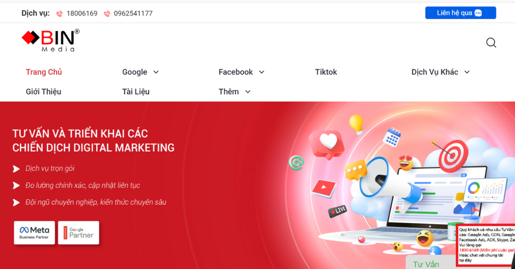 Top 15 công ty quảng cáo Google Ads uy tín hàng đầu - Công ty dịch vụ truyền thông BIN