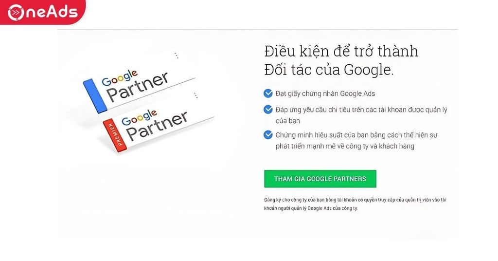 Cách để trở thành Google Partner