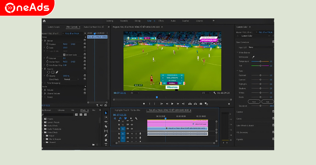 Các tính năng chính của Adobe Premiere Pro