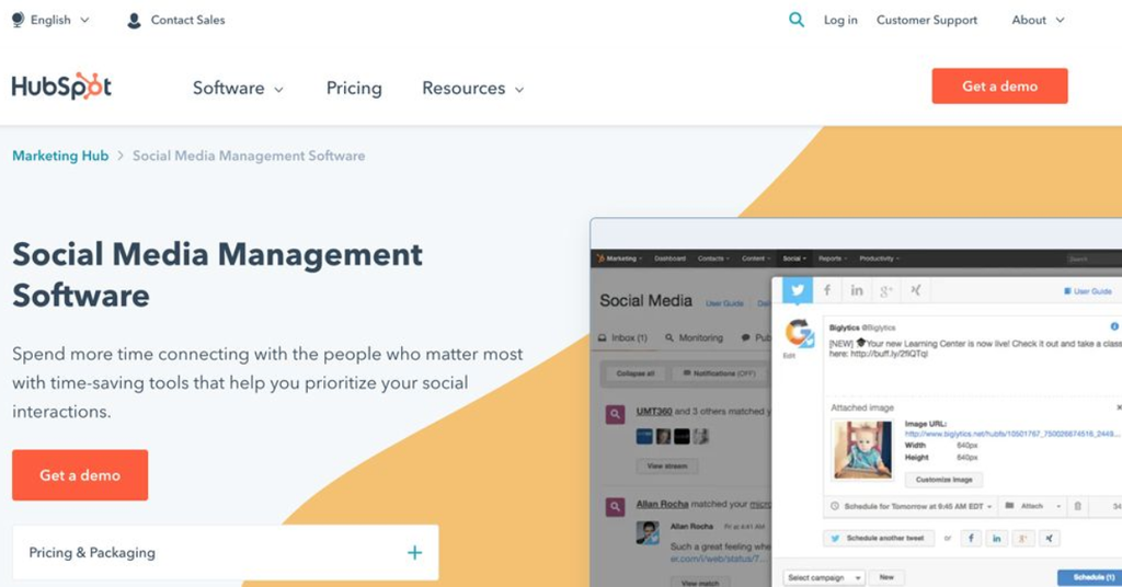 Social Listening là gì Hướng dẫn triển khai và lợi ích cho doanh nghiệp - Hubspot Social Media Management Software