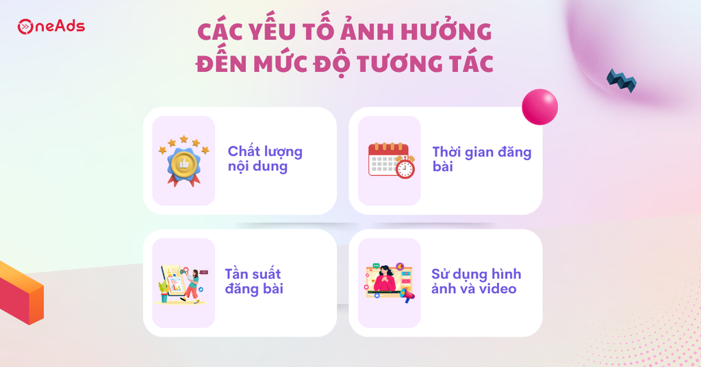 Bí quyết tăng tương tác trên mạng xã hội cho thương hiệu - Các yếu tố ảnh hưởng đến mức độ tương tác