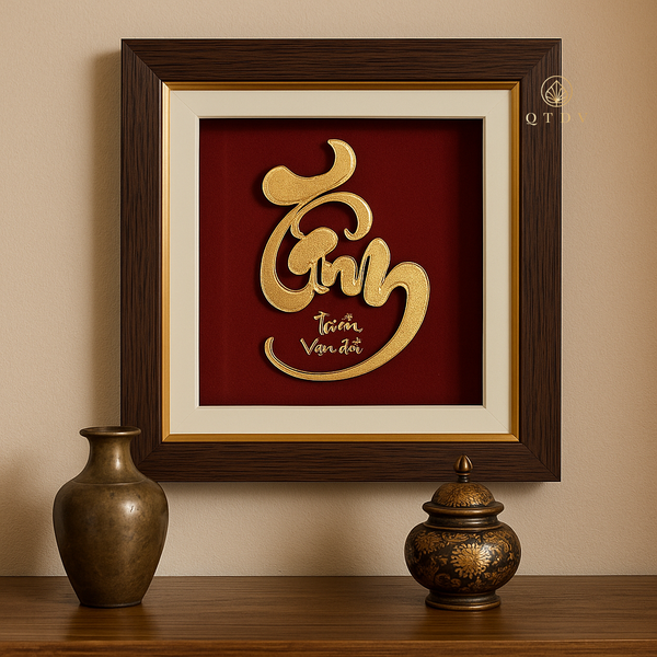 chữ tâm dát vàng