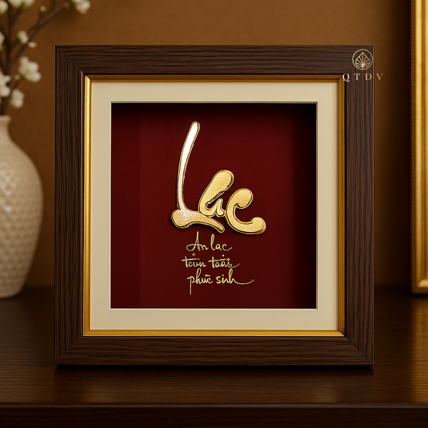 chữ lạc dát vàng