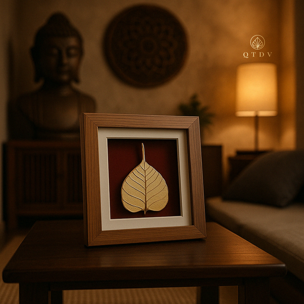 tranh bồ đề tâm dát vàng